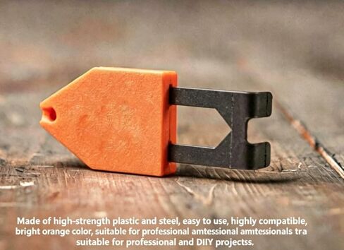 Rope Anchor Hook, Chalk Line Anchor Tool, Durable Corrosion Resistant Chalk Line Hook with Plastic Handle & Steel Pin, Bright Orange for Construction, Professional & DIY Projects(3pcs) in Saudi Arabia