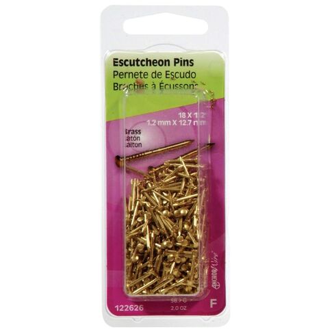 Hillman 16 Ga. x 5/8 in. L Brass Escutcheon Pins 1 pk 2 oz. in Kuwait