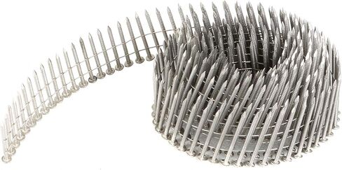 WFLNHB 1200PCS 15 Degree 1-1/2 Inch x 0.09 Inch Stainless Steel Siding Nails Made of Steel Fit for Gun Type CN45 in Kuwait