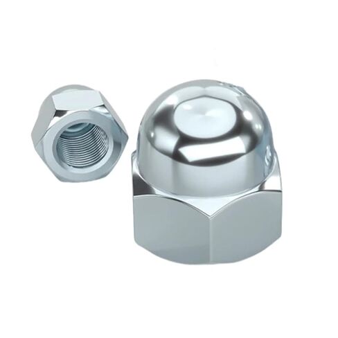 Plated Hex Domed Cap Nuts M4-M18 Decorative Hardware Fasteners(M8-10Pcs) in Saudi Arabia