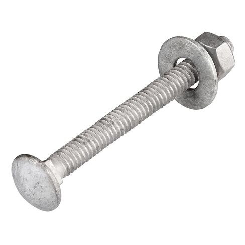 5/16" x 2-1/2"Hot Dip Galvanized Grade 307A Carriage Bolt Kit, 50 Pack, Comes with 5/16" USS Flat Washers & 5/16"-18 Hex Nuts, Heavy Duty Exterior Construction Use in Saudi Arabia