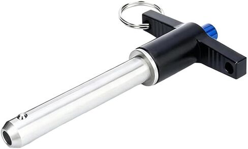 T Handle Ball Lock Pin Quick Release Locking Stainless Steel Strong Structure Suitable for Equipment Assembly Machinery Service, Black, 50mm in Kuwait
