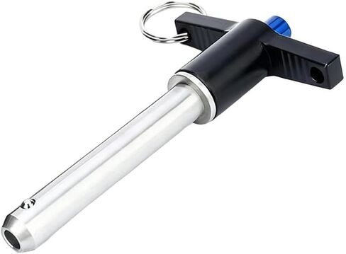 T Handle Ball Lock Pin Quick Release Locking Stainless Steel Strong Structure Suitable for Equipment Assembly Machinery Service, Black, 50mm in Kuwait