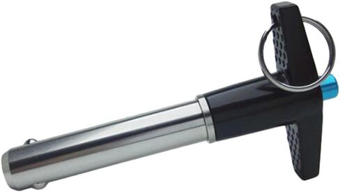T Handle Ball Lock Pin Quick Release Locking Stainless Steel Strong Structure Suitable for Equipment Assembly Machinery Service, Black, 15mm in Kuwait