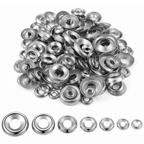 200 Pcs Finish Washers Countersunk Washers 7 Sizes Stainless Steel Cup Assortment(#4#6#8#10#12#14#16, Silver) in Saudi Arabia