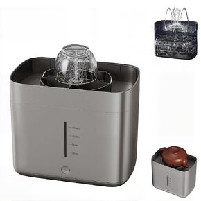 Yaslayp Electric Glass Rinser Tea Cup Washer, 360° Deep Clean for Mugs Glasses Baby Bottles, 1.6L Large Tank No Plumbing Needed, Portable Cup Rinser for Home Kitchen Coffee Shop(Silver) in Saudi Arabia