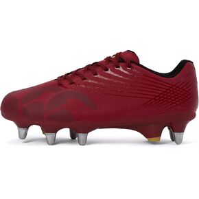Canterbury Mens Stampede Team 2025 Soft Ground Rugby Boots (10.5) (Red) in Saudi Arabia
