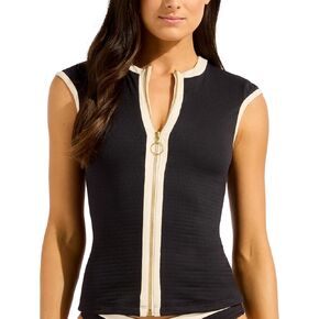 Seafolly Bandwave Cap Sleeve Sunvest in Kuwait