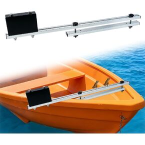 Canoe Trolling Motor Mount, Trolling Motor Mount fits Canoe Kayak | No-Drill Ship Side Clamping Installation, Dual Aluminum Crossbar, Nylon Motor Block, for Fishing Racks & Marine Accessories in Kuwait