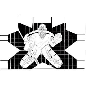 Hockey Goal Target Training Net Goalie Oxford Cloth Weather Resistant Sturdy Easily Attached Simulates Real Game Suitable for Adults Indoor Outdoor St in Kuwait