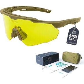 Shooting Glasses Anti Fog with High Definition Lenses, ANSI Z87+ Certified Tactical Safety Glasses for Men Women in Kuwait