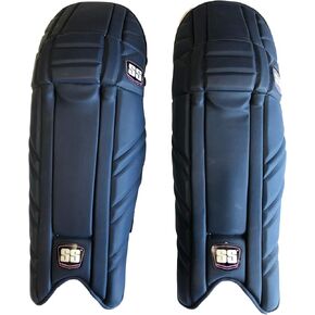 SS Cricket Superlite Premium Batting Leg Guards - Men's Size (Navy Blue, Royal Blue) (Black) in Saudi Arabia