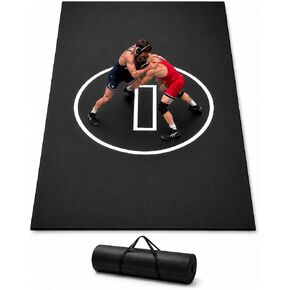 بساط مصارعة احترافي مرن - ممتص للصدمات عالي الكثافة لـ BJJ، الجودو، MMA وJiu Jitsu - أرضيات تدريب رياضية منزلية بسمك 1.2 بوصة للفنون القتالية واليوجا in Kuwait