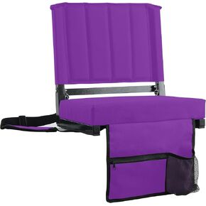 SPORT BEATS Stadium Seats with Back Support Bleacher Chairs with Back and Cushion Thick Padded Bleacher Seats Includes Shoulder Strap in Kuwait