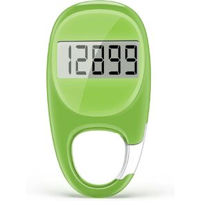 Simple Pedometer for Walking, Accurate Step Tracker with Carabiner, 3D Step Counter for Men Seniors in Kuwait