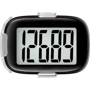 Pedometer Walking Simple 3D Step Counter with Clip and Lanyard, Activities Fitness Tracker Without Smartphone, Accurate Step Tracker for Women, Men, Seniors-Black in Kuwait