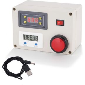 Countdown Tally Counter 0-99999 Counts 0.01s-999min,USB Powered Timer Counter Compatible with Power Bank,Large Red Button for Timed Drills, Sports Training & Production Line Speed Checks in Kuwait