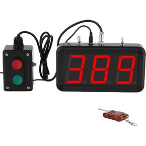 JIAWANSHUN 3Digits LED Digital Lap Counter 3.5 Inch, Up Down Count with Custom Initial Value, Aluminum Frame for Sports & Golf & Kart Racing in Kuwait