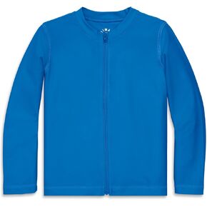 Primary Kids Long Sleeve Full-Zip Rash Guard, Swim Shirt, UPF 50+, Made with Recycled Materials in Kuwait