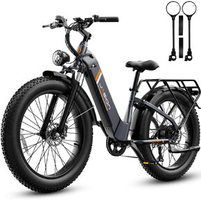 Jasion Thunder/PRO/ST دراجة كهربائية، 2000 واط/1800 واط ذروة Ebikes للبالغين، 26 بوصة أفضل دراجة إلكترونية للرجال، 90/80 ميل مع بطارية 1040Wh/864Wh، 35/30+MPH دراجات السرعة القصوى، سعة 500/400LB in Kuwait