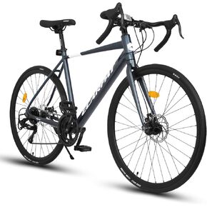 Ecarpat 700C Road Bike for Men and Women, 21 Speed Road Bicycle, Step Through Lightweight Aluminum Frame, Dual Disc Brake, Racing Bike, Hybrid Bike, Adult City Commuter Bicycle in Kuwait