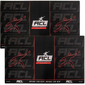 وسادات ACL Pro Pitch مرخصة رسميًا - مجموعة من 2 سجادة مطاطية غير قابلة للانزلاق مقاس 5 × 8 بوصة، قابلة للحمل، مقاومة للماء، ومطبوعة بالأشعة فوق البنفسجية للاستخدام الداخلي والخارجي in Kuwait