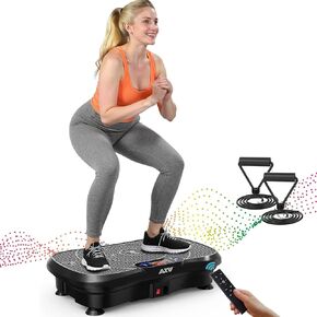 AXV Vibration Plate Fitness Platform Exercise Machine Vibrating Shaking Full Body Shaker Workout Vibrate Stand Shake Board Sport for Weight Loss Fat Burner for Gym Home Office in Kuwait