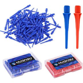 200pcs Dart Points Soft Tip Dart Tips with 2 Storage Cases, 2BA Plastic Dart Tips Replacement Dart Points for Soft Tip Darts Board, Darts for Electronic Dart Board, Durable Darts Accessories in Kuwait