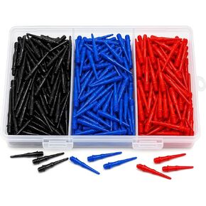 300 Pack Plastic Dart Tips 2BA Soft Tip Dart Tips 1.14 Inch, Premium Triple-Color 2BA Soft Dart Tip Replacement, Tougher & More Wear-Resistant Thread for Electronic Dart Boards in Kuwait