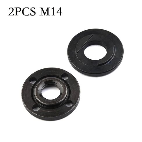 2 Pcs M14 Thread Replacement Angle Grinder Inner Outer Flange Nut Set Tools for 14mm Spindle Thread in Kuwait