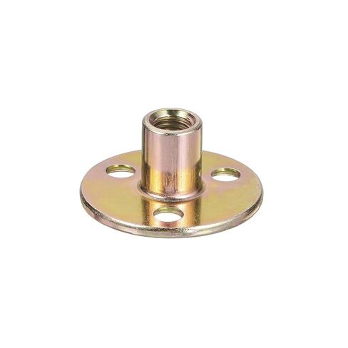 Tee Nut Carbon Steel Round Base Screw-in T-Nuts Furniture Hardware Flange Female Thread Insert Nuts(M8x36x2.2mm,8pcs) in Kuwait