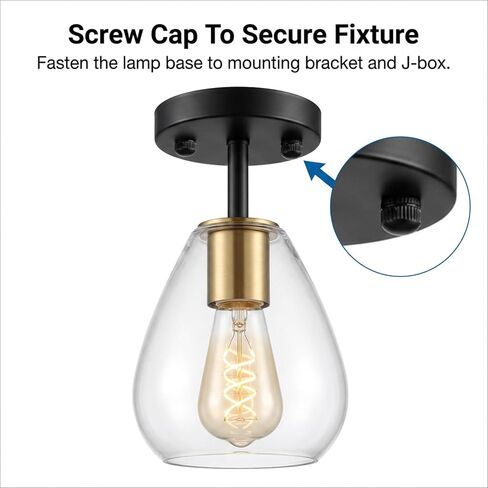 Skrfren 6 Pcs M4 Screw Caps for Light Fixtures Lamp Shade Nut Replacement Parts Black Lamp Finals Decorative Hardware for Chandeliers & Wall Lights in Saudi Arabia