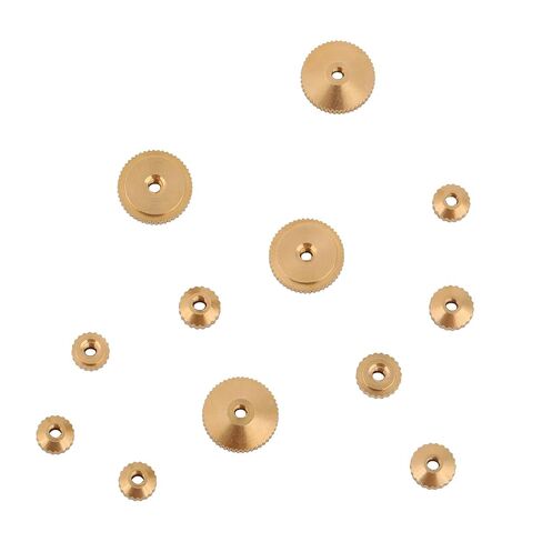 12pcs Brass Clock Hand Nut Assortment, 5/6/10mm OD, Replacement for Grandfather Wall & Mantel Clocks Parts Ensure Smooth Timekeeping in Kuwait