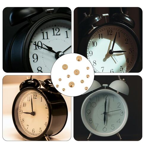 12pcs Brass Clock Hand Nut Assortment, 5/6/10mm OD, Replacement for Grandfather Wall & Mantel Clocks Parts Ensure Smooth Timekeeping in Kuwait