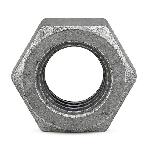 1" Hot Dipped Galvanized Hex Nut, Standard | Coarse Thread 9 TPI (10, 1") in Kuwait