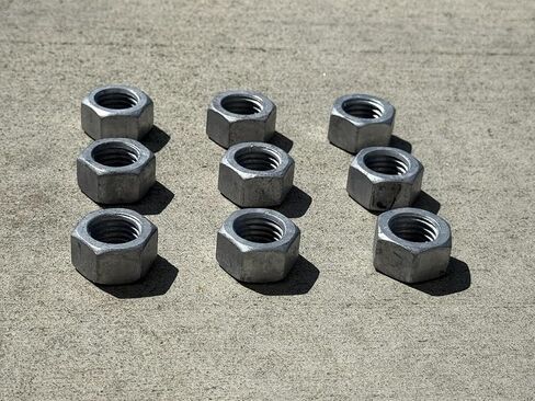 3/4" صامولة سداسية مجلفنة مغمسة على الساخن، قياسية | خيط خشن 10 TPI - Sandbaggy (50، 3/4") in Kuwait