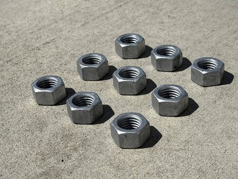 3/4" صامولة سداسية مجلفنة مغمسة على الساخن، قياسية | خيط خشن 10 TPI - Sandbaggy (50، 3/4") in Kuwait