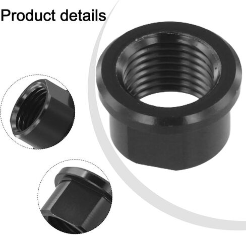 دراجة من سبائك الألومنيوم من خلال المحور الجوز M15x1.5mm أسود الجبهة الخلفية غطاء المحور خفيف الوزن رمح السحابة لعجلات الدراجة (M15xP1.5) in Kuwait