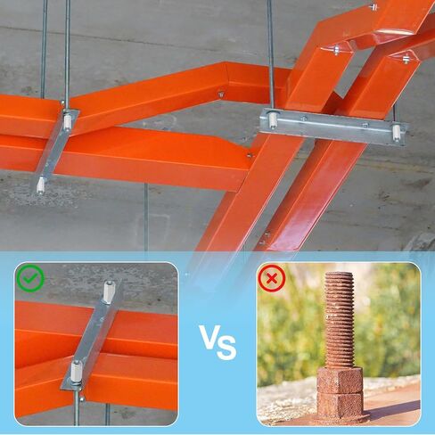 PATIKIL 1/4"-20 UNC 304 صواميل توصيل سداسية من الفولاذ المقاوم للصدأ، 4 قطع 2 بوصة طول قضيب ملولب بالكامل صواميل موصل تثبيت، لون فضي in Kuwait