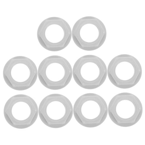 TEHAUX Float Valve Hardware Replacement Pp Material 10pcs Plastic Float Valve Nuts with Simple Installation and Wear Resistance for Water Tank and Cistern for Home and Industrial Use in Kuwait