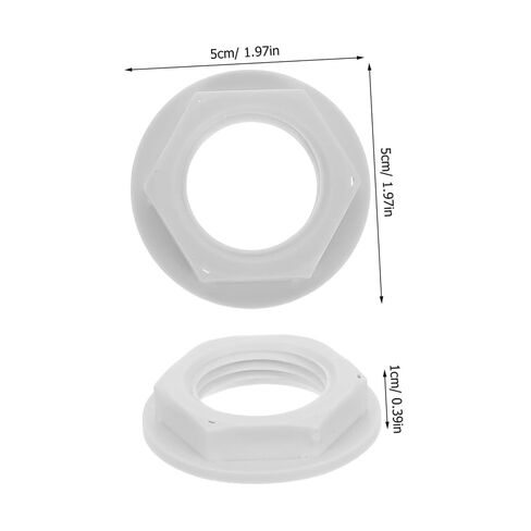TEHAUX Float Valve Hardware Replacement Pp Material 10pcs Plastic Float Valve Nuts with Simple Installation and Wear Resistance for Water Tank and Cistern for Home and Industrial Use in Kuwait
