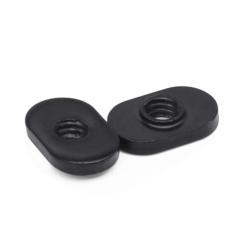 1/4"-20 Black Centered Hole Thread Sliding in Economy T-Nuts for T-Slot Tracks, Compatible with 15 Series or 1.5 Series Base Aluminum Extrusions, 20 Pack in Saudi Arabia