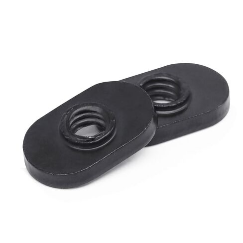 1/4"-20 Black Centered Hole Thread Sliding in Economy T-Nuts for T-Slot Tracks, Compatible with 15 Series or 1.5 Series Base Aluminum Extrusions, 20 Pack in Saudi Arabia