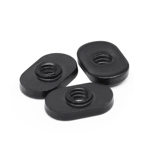 1/4"-20 Black Centered Hole Thread Sliding in Economy T-Nuts for T-Slot Tracks, Compatible with 15 Series or 1.5 Series Base Aluminum Extrusions, 20 Pack in Saudi Arabia