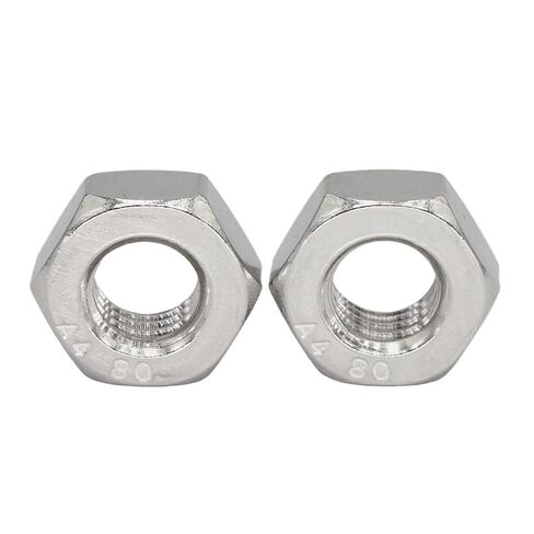 M2 .5 M3 M4 M5 M6 M8 M10 M12 M14 M16 M18 M20 M22 M24 316 Stainless Steel A4-80 DIN934 Metric Thread Hexagon Hex Nut(6Piece M18x2.5) in Kuwait