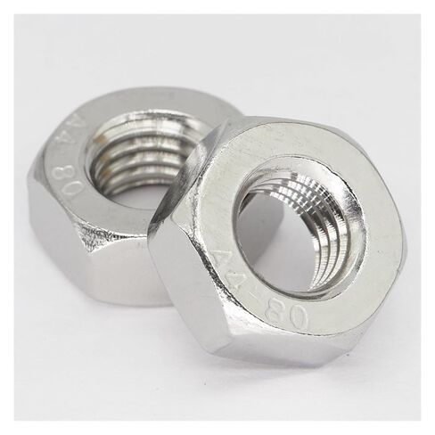 M2 .5 M3 M4 M5 M6 M8 M10 M12 M14 M16 M18 M20 M22 M24 316 Stainless Steel A4-80 DIN934 Metric Thread Hexagon Hex Nut(6Piece M18x2.5) in Kuwait