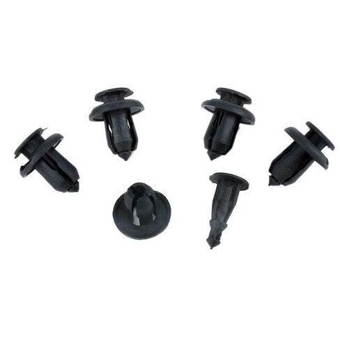 Plastic Rivets Fasteners, 20Pcs Fastener Bumper Rivet Trim Black Plastic Engine Cover Retainer Clips in Kuwait