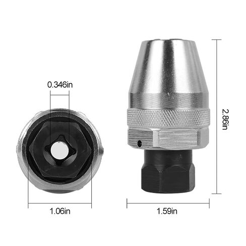 Broken Thread Stud Extractor 3/8 Inch Damaged Bolt and Stud Extractor Tool Threading Head Socket Remover for Rounded Off Broken Painted Rusted Tight Bolt in Kuwait