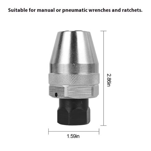 Broken Thread Stud Extractor 3/8 Inch Damaged Bolt and Stud Extractor Tool Threading Head Socket Remover for Rounded Off Broken Painted Rusted Tight Bolt in Kuwait