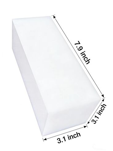 UHMWPE Ultra High Molecular Weight Polyethylene Tapping Block for Engineering Flooring DIY Nylon Blocks Plastic Rectangular Solid Bar Machining Home Improvement （3.1" x 3.1" x 7.9", 1 in Kuwait
